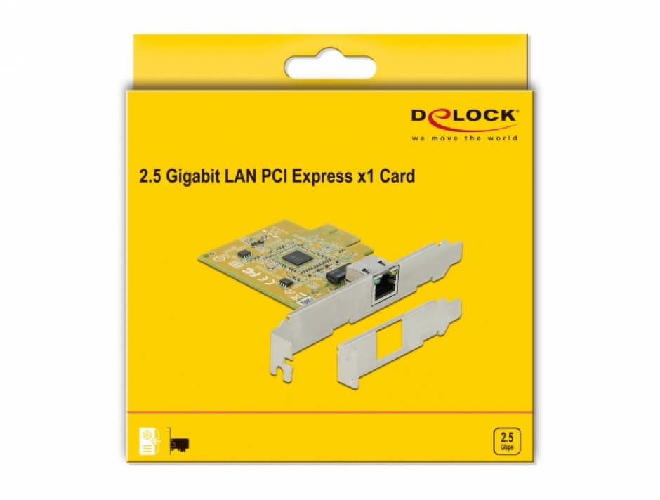 Imagine PCI Express la 1 x 2.5 Gigabit LAN, Delock 90440
